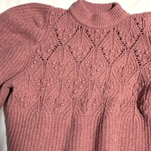 Women's Pink Knit Sweater